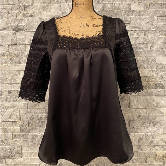 Brand New With Tag VERTIGO Paris Puff Sleeve Boho Top - Picture 2 of 5